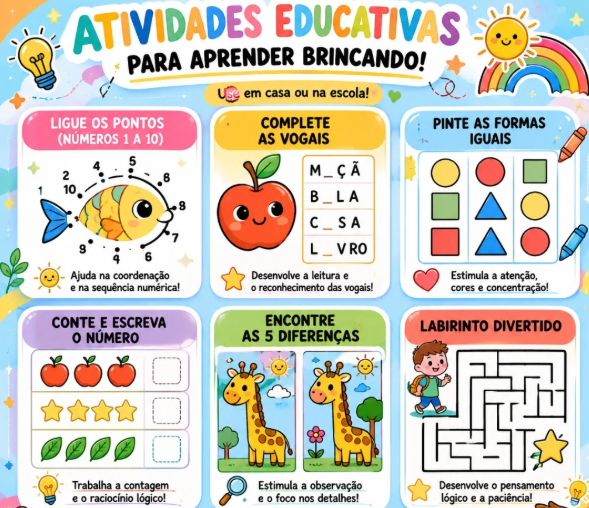 Mais exemplos de atividades